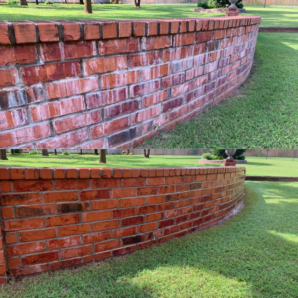 White Stains on Brick Cleaning - Power Washing Edmond, OK